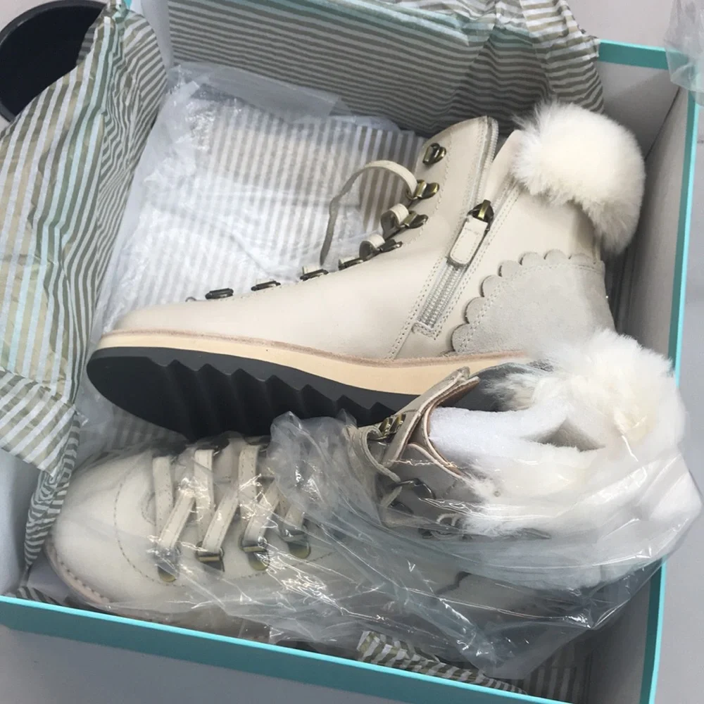 NWT,Kate spade maira boots S370758 off white - Picture 14 of 17
